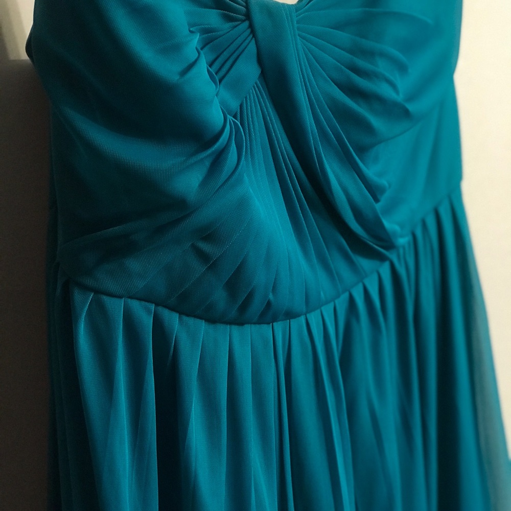 Floor length infinity dress (David’s Bridal)